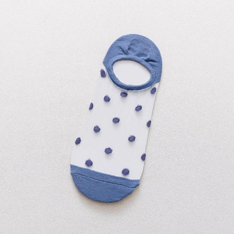 Высококачественные модные прозрачные женские носки в студенческом стиле с