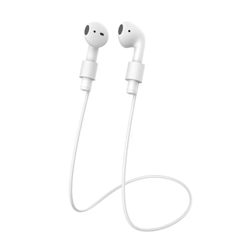 Мягкий силиконовый чехол для Airpods, противоударный защитный чехол для наушников, водонепроницаемый чехол для Air Pods, комплект из 5 предметов - Цвет: Anti-lost rope