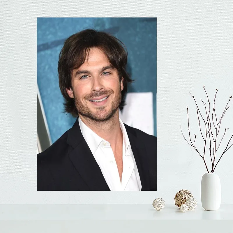 Новое поступление Ian Somerhalder Холщовый плакат планшетофон с рисунком тканевый