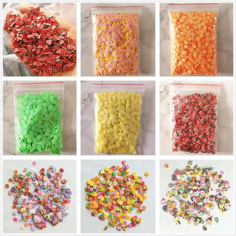 Random 9 Packs 9 пачек 90 г милый Наполнитель из полимерной глины слайм фруктовые кусочки материал мультфильм DIY ремесло декоративные принадлежности скрапбуки украшения - Цвет: Random 9 Packs