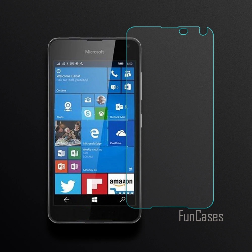 2.5D изогнутый край экрана для Nokia Lumia 650 Защитная пленка закаленное стекло Передняя
