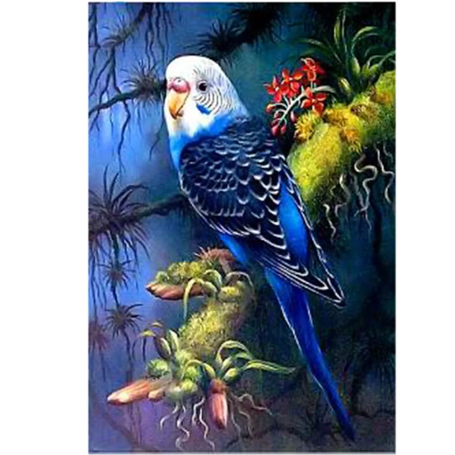 Вышивка крестиком животные попугаев рукоделие наборы для алмазной вышивки