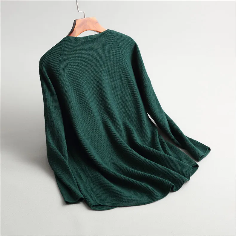 Autumn Women Sweater V-Neck Women White Sweater Pull Femme Women Pullovers Kintted Winter Basic Sweater Women Pull Femme