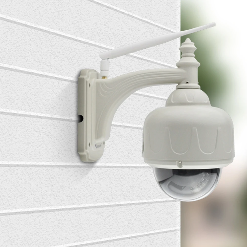IP камера HD 720P уличная PTZ WiFi Водонепроницаемая 4 кратный зум Автофокус P2P