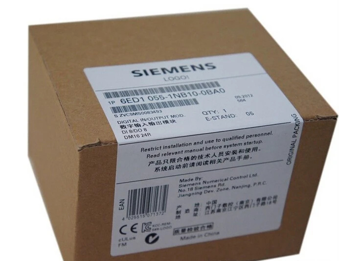 6ED1055 1NB10 0BA0 логотип Simatic! DM16 24R EXP. Модульное реле контроллер логического модуля PLC 8