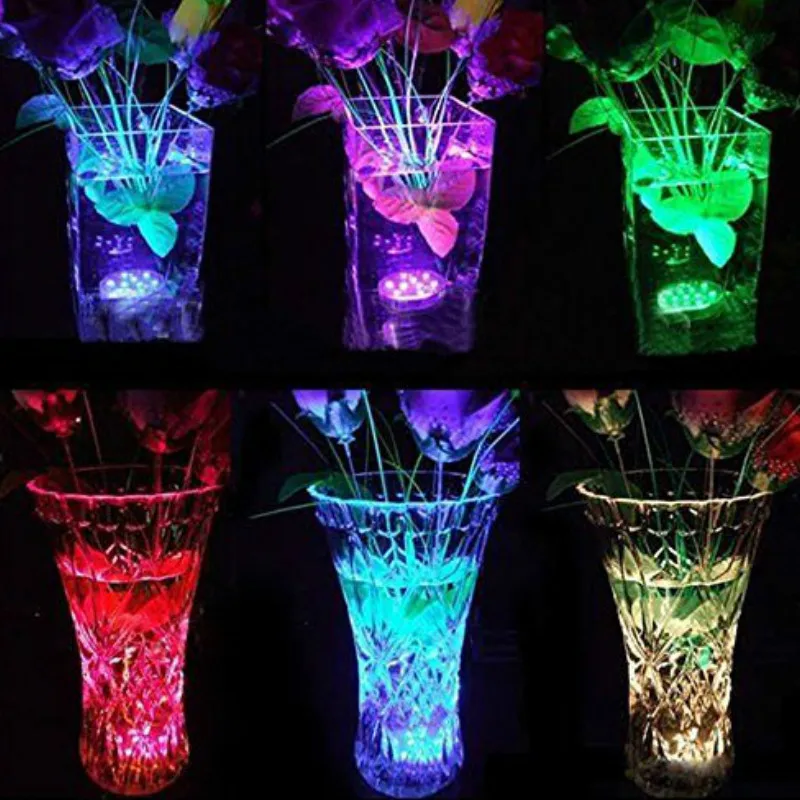 Погружной RGB светильник с дистанционным управлением 10 светодиодов питание от