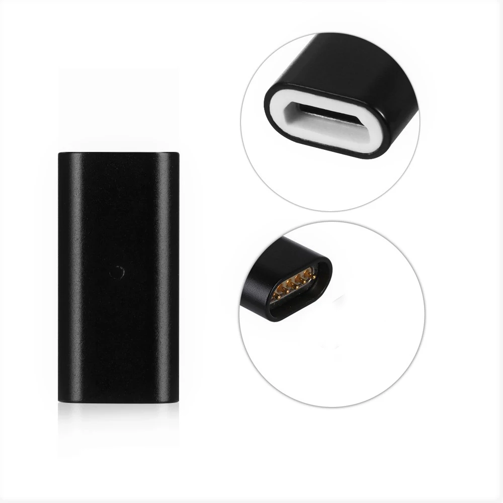 micro USB ada blak Новое поступление 3 в 1 Магнитный Micro usb type-C зарядный адаптер для Android USB-C IOS сменный штекер высокое качество и долговечность - Цвет: micro USB ada blak