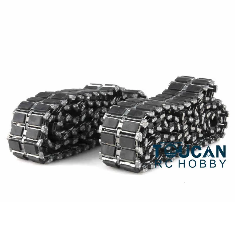 

US Stock Fast Free Heng Long 1/16 Scale German Leopard2A6 British Challenger RC Tank Metal Tracks W/ Rubber Pads