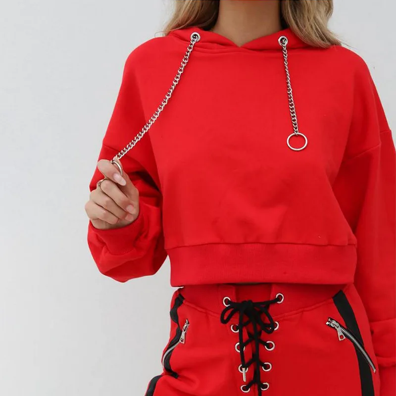 Женская толстовка с капюшоном из смесовой хлопка Модные осенние толстовки в