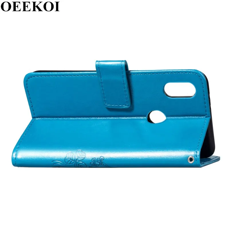 OEEKOI четырехлистный клевер PU кожаный бумажник флип чехол для huawei Nova 5/Y9 Prime 2019/P Smart