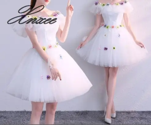 

2020 Xnxee Hot Selling A Line Dresses Vestido de Noiva Chiffon Lace