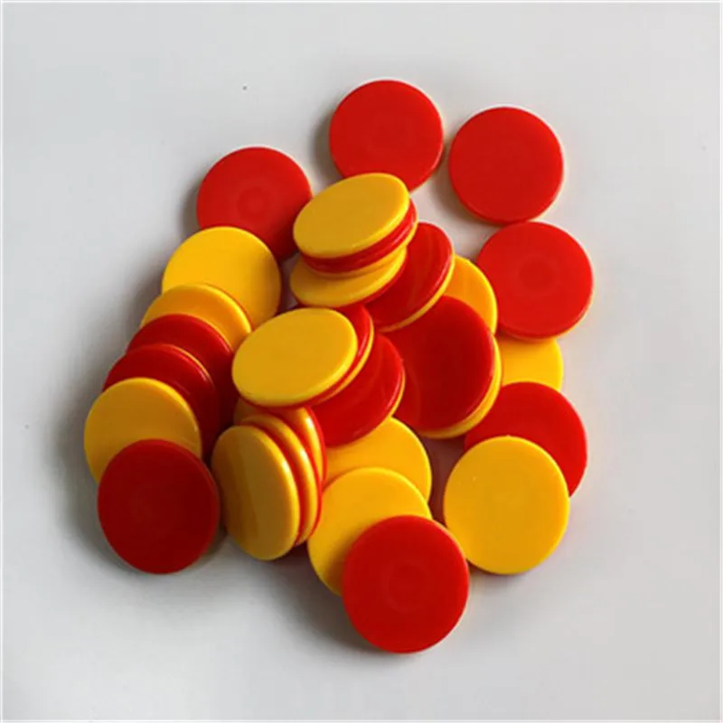 32 шт. пластиковые фишки для бинго маркеры обучения игровые карты 2 5 см 4 цвета