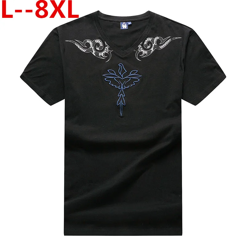 Мужская футболка с коротким рукавом 10XL 8XL 6XL 2019|Мужские футболки| |