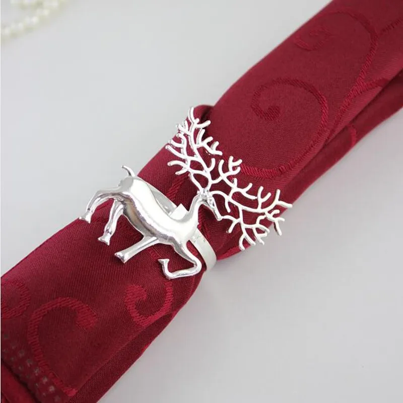 6 шт. металлические кольца для салфеток в форме оленя|serviette holder|napkin ringsring napkin |