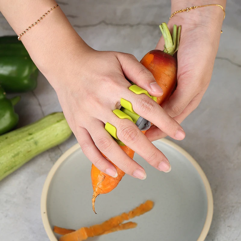 1 шт. новая овощерезка из нержавеющей стали с двумя пальцами для картофеля