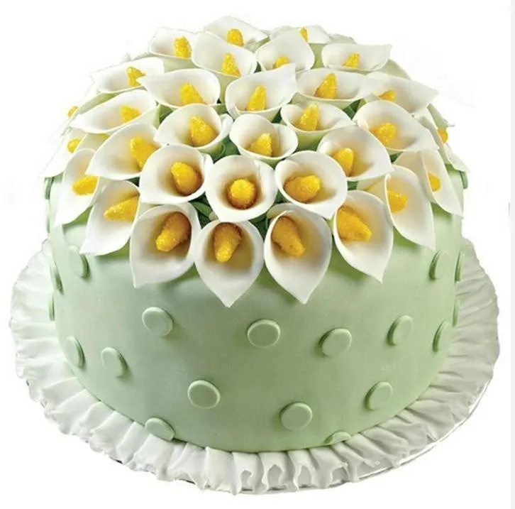 DIY 6 шт./компл. глазурь помадка украшение торта Калла цветок лилии резак для