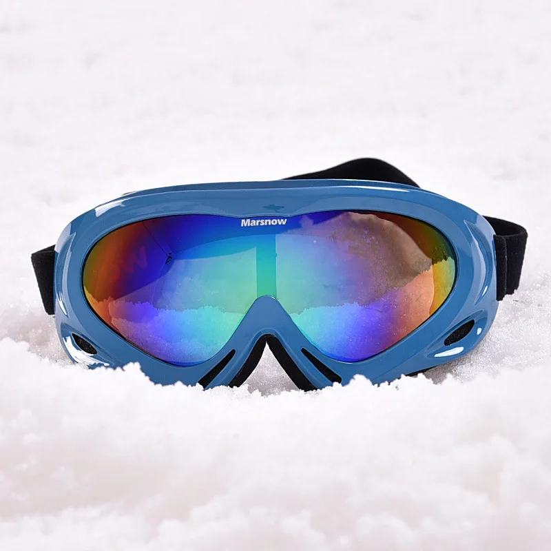 Очки для сноуборда с одной линзой мужчин и женщин незапотевающие солнцезащитные