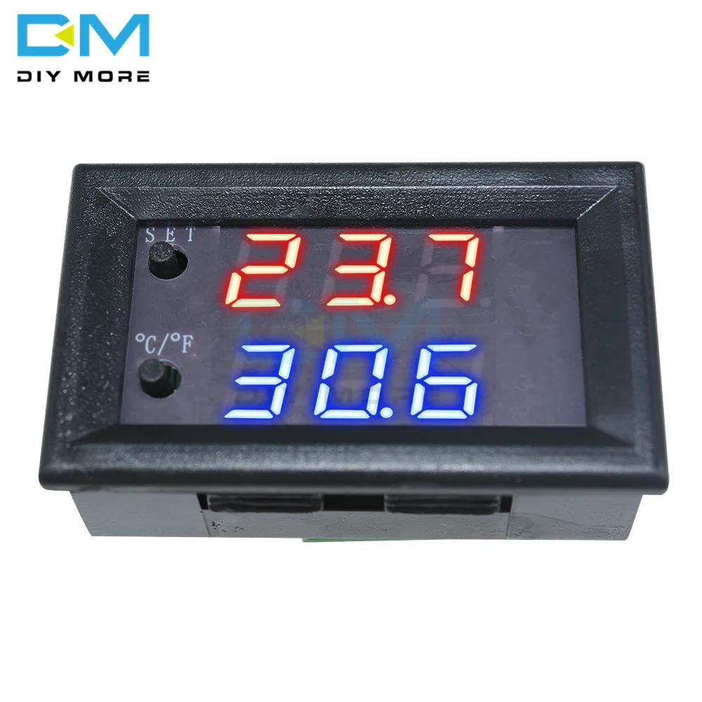СВЕТОДИОДНЫЙ цифровой термостат W1209WK W1209 WK DC 12V с контролем температуры термометр