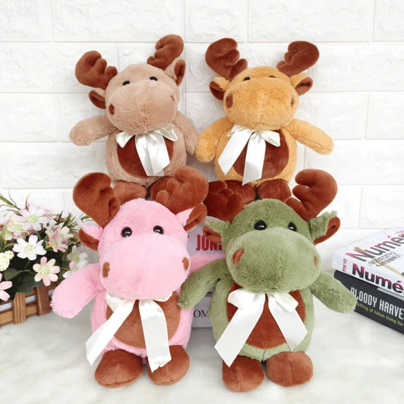 20 см Дети Детские Плюшевые чучело Игрушечные лошадки милые мягкие Лось Пингвин