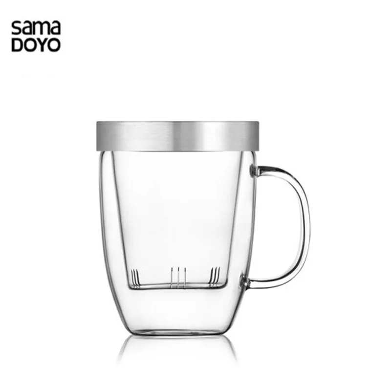 Современный чайный стаканчик Samadoyo кофейные кружки 360 мл пищевой с крышкой из