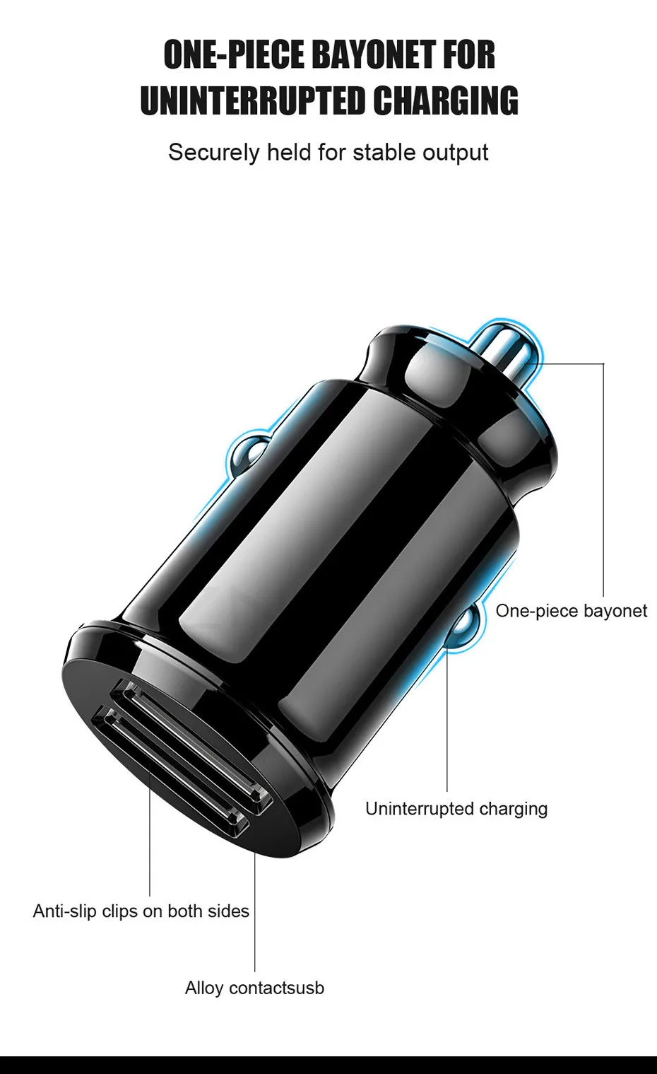 ZNP мини USB Автомобильное зарядное устройство для мобильного телефона планшета gps 3.1A быстрое зарядное устройство автомобильное зарядное устройство двойной USB автомобильный адаптер зарядного устройства для телефона в автомобиле