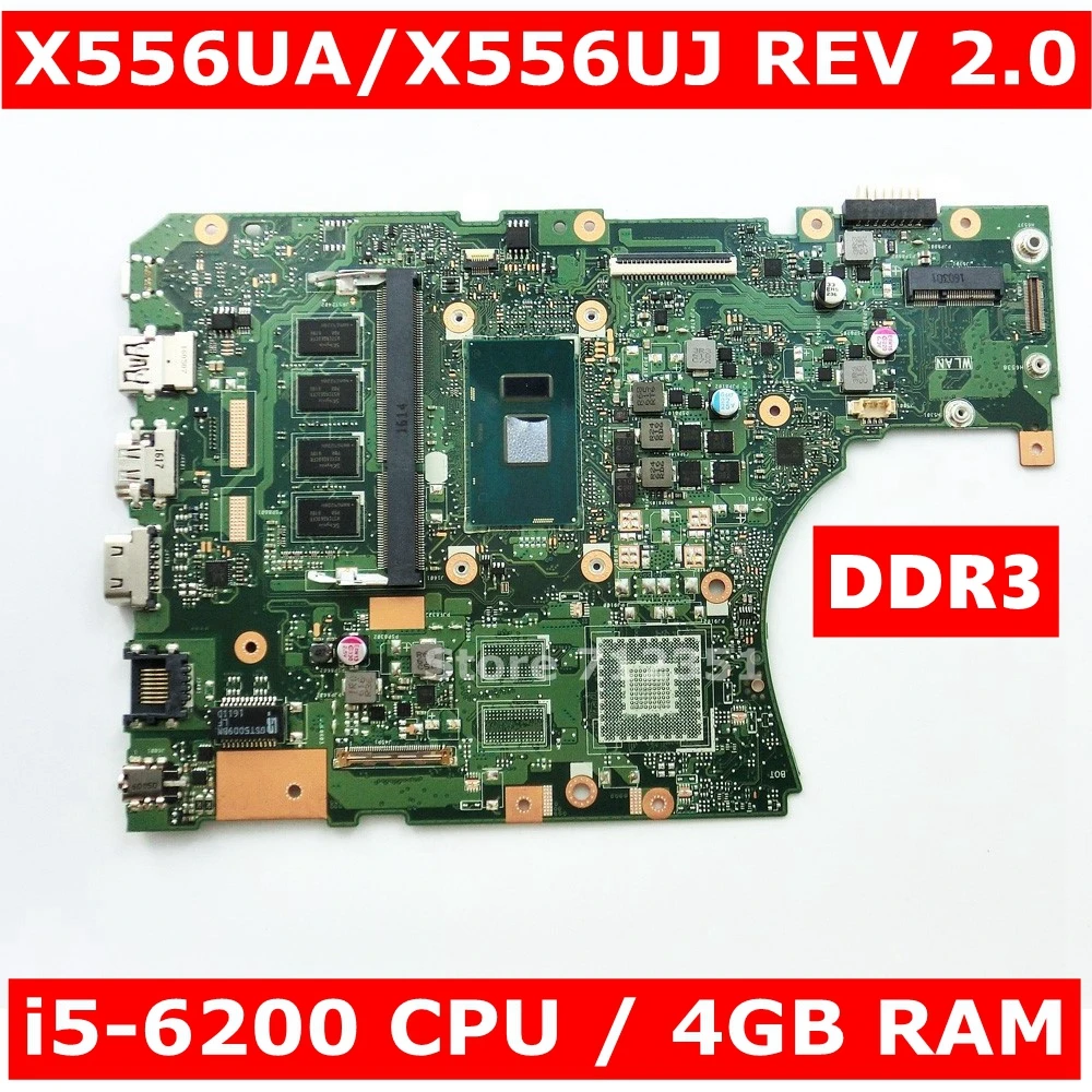 X556UA MAIN_BD._4G/I5 6200U/AS DDR3L материнская плата REV 2 0 для Asus X556UJ X556UV X556U Материнская