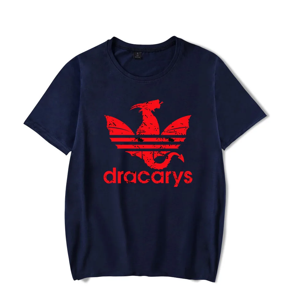 Dracarys Спортивная футболка унисекс для взрослых Винтажная в стиле Харадзюку