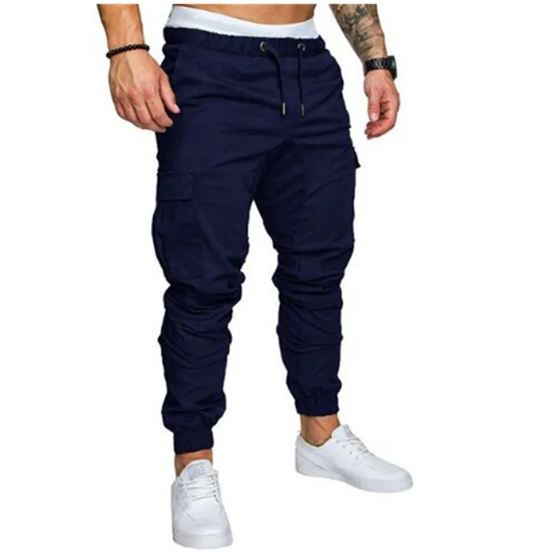 Осенние повседневные штаны в стиле хип хоп 2019 мужские брюки джоггеры одноцветные