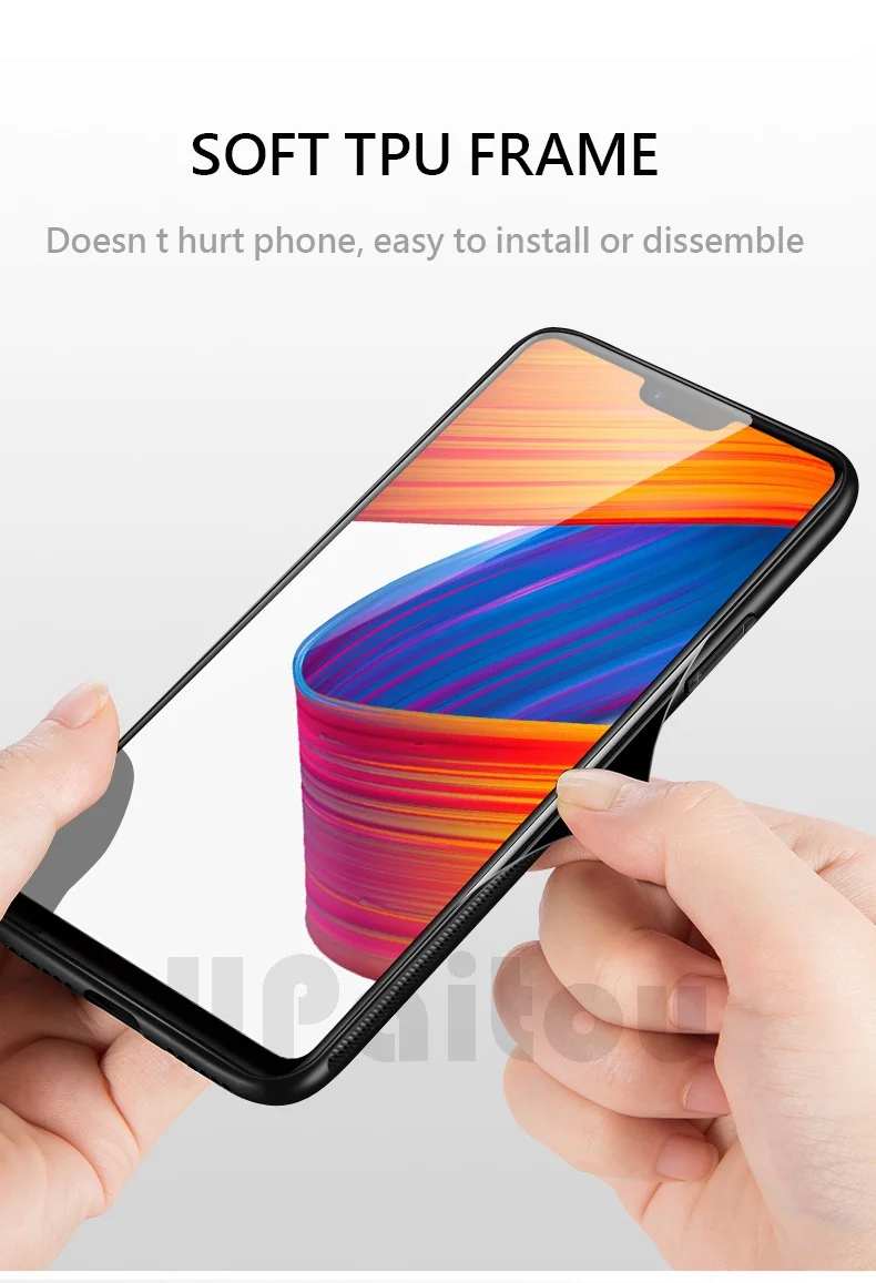 UPaitou закаленное Стекло чехол для OPPO F11 R17 RX17 Neo R15 Pro Чехол из мягкого ТПУ с закругленными краями и защитой от осень твердость Стекло чехол для OPPO RX17 Neo чехол