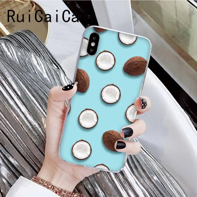 RuiCaiCa авокадо кокосовое лето furit из популярного мультфильма чехол для телефона