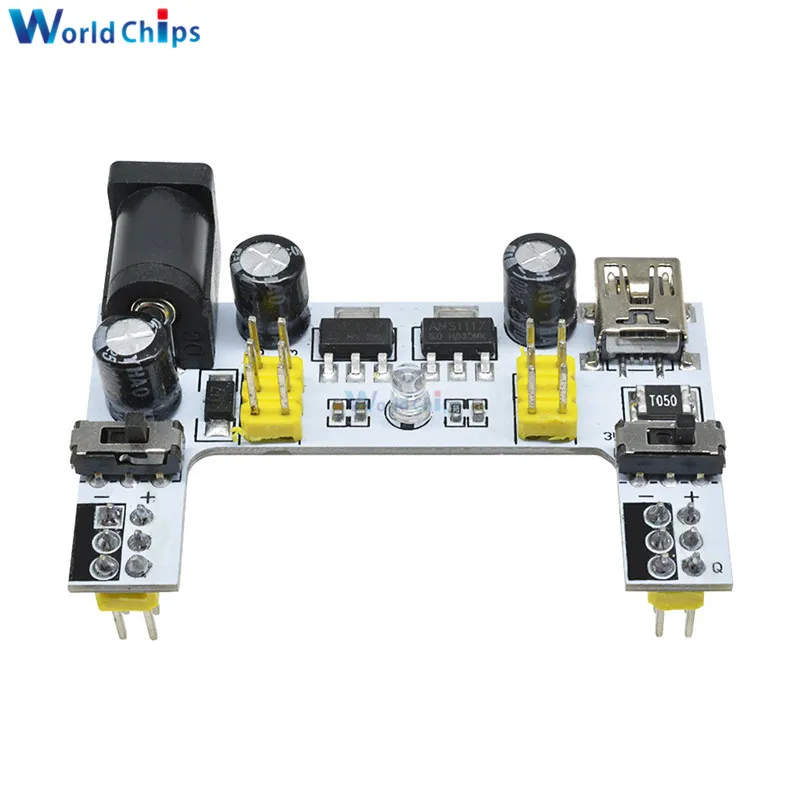 Мини usb интерфейс MB102 макетная плата модуль питания для Arduino белый постоянный ток 7