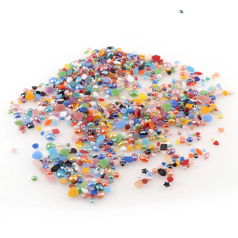 500 шт. смешанный цвет керамика Стразы цепочкой ручная работа для художественного