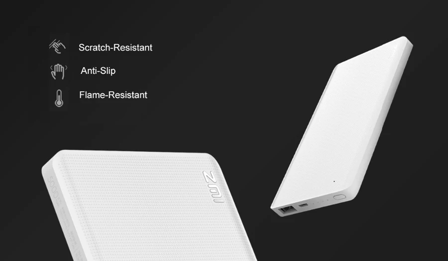 Xiaomi ZMI power Bank 5000 мАч Быстрая зарядка Поддерживает двустороннюю быструю зарядку power Bank для Xiaomi samsung iphone Phone