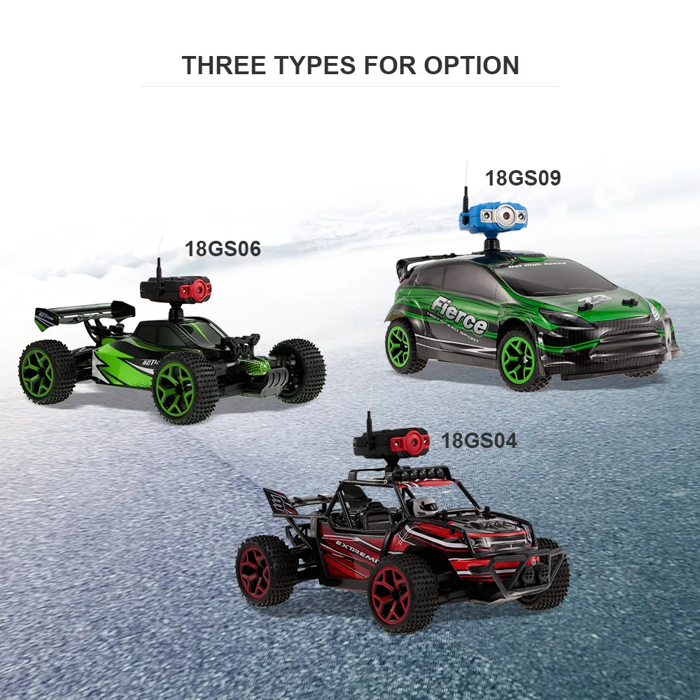 2018 Новый Радиоуправляемый автомобиль 1/18 2 4 ГГц 4WD 20 км/ч RC багги с камерой 0.3MP Wifi FPV