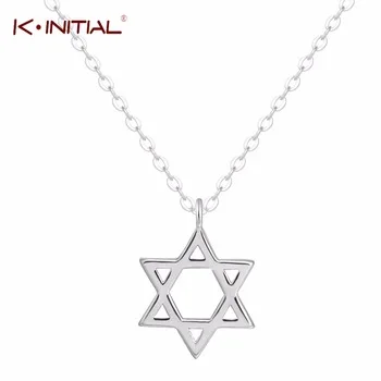 Kinitial 925 пробы серебряные ювелирные изделия любовь ожерелья в форме клевера и Подвески Стразы Мода чокер Макси ожерелье для женщин