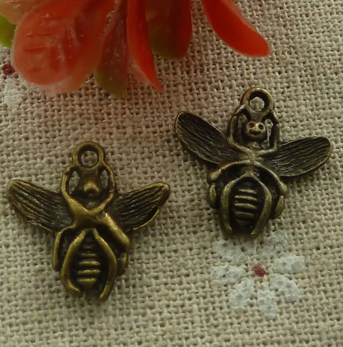 180 шт покрытый бронзой bee charms 18x17mm #2206 | Украшения и аксессуары