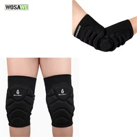 wosawe 4pcs elbow knee pads mtb dh bike cycling protection set motorcycle dancing knee brace support gear protector guards