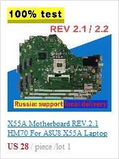 K52JR 512 М REV2.0 материнская плата для ноутбука ASUS A52J X52J K52J K52JR K52JE K52JC K52JU K52JB для тестирования системной ОК