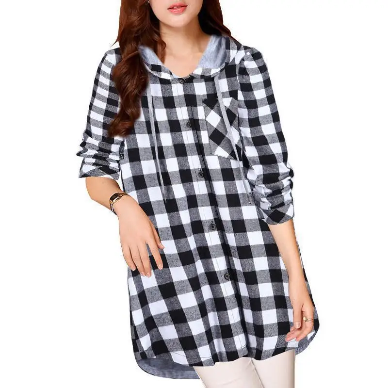 NFIVE бренд 2018 Женские клетчатые повседневные пальто новый зимний хлопковый свитер