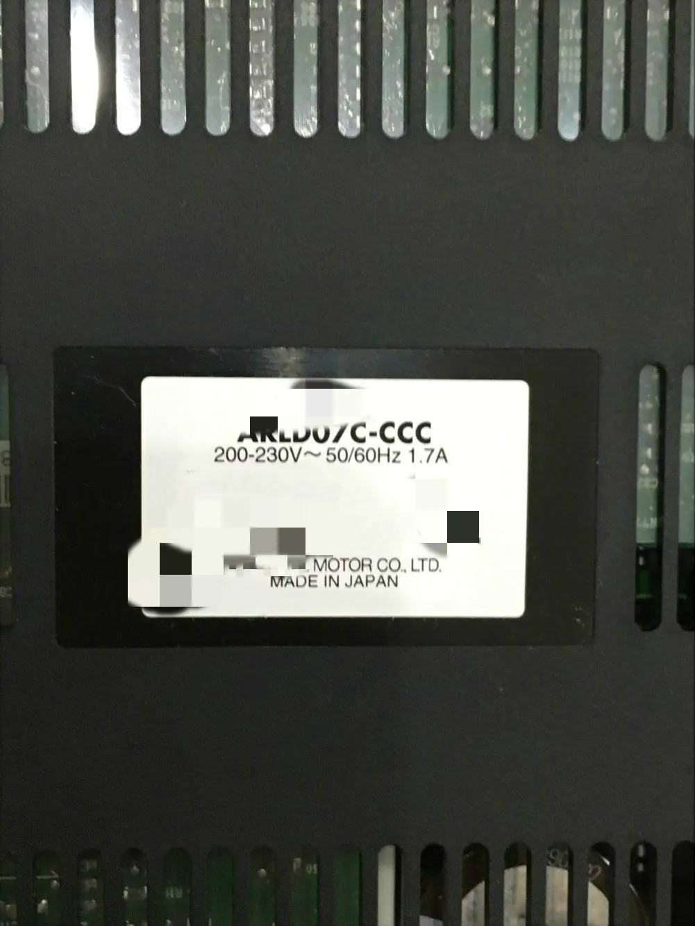 ARLD07C-CCC + ARLM46AC-T20 контроллер двигателя | Обустройство дома