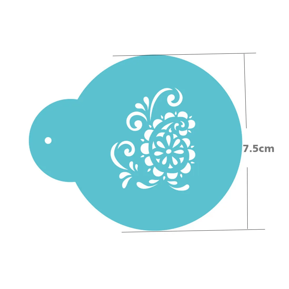 Цветочный тотем торт печенье трафареты сахар глазурь шаблон Strew Pad Пыльник Спрей