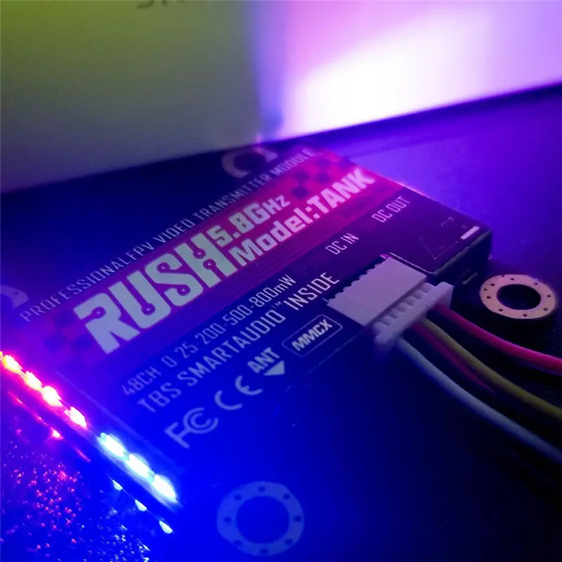 RUSH VTX TANK 5 8G 48CH Smart Audio 0 25 200 500 800mW переключаемый av передатчик для радиоуправляемого