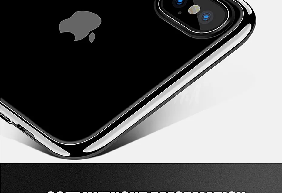 Мягкий силиконовый прозрачный чехол H& A из ТПУ для iphone X 10, чехол для iphone 10 X, чехол