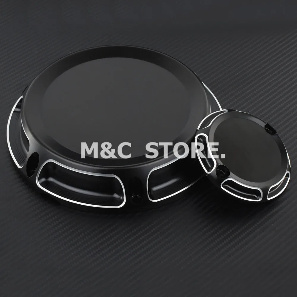 Мотоцикл черный крышка сцепления ГРМ 6 отверстий Крышка для Harley спортивный