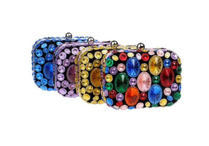 Для женщин вечерняя сумочка BS010 Ежедневные клатчи хрустальные бриллианты