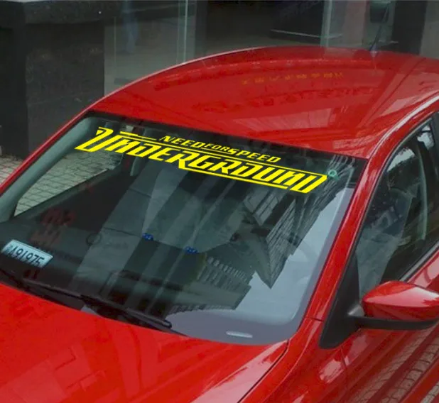 

Die Cut Car Styling Stickers Adhesive Film NeedSpeed Lettering Front Windshield Decoration Outside Accessories