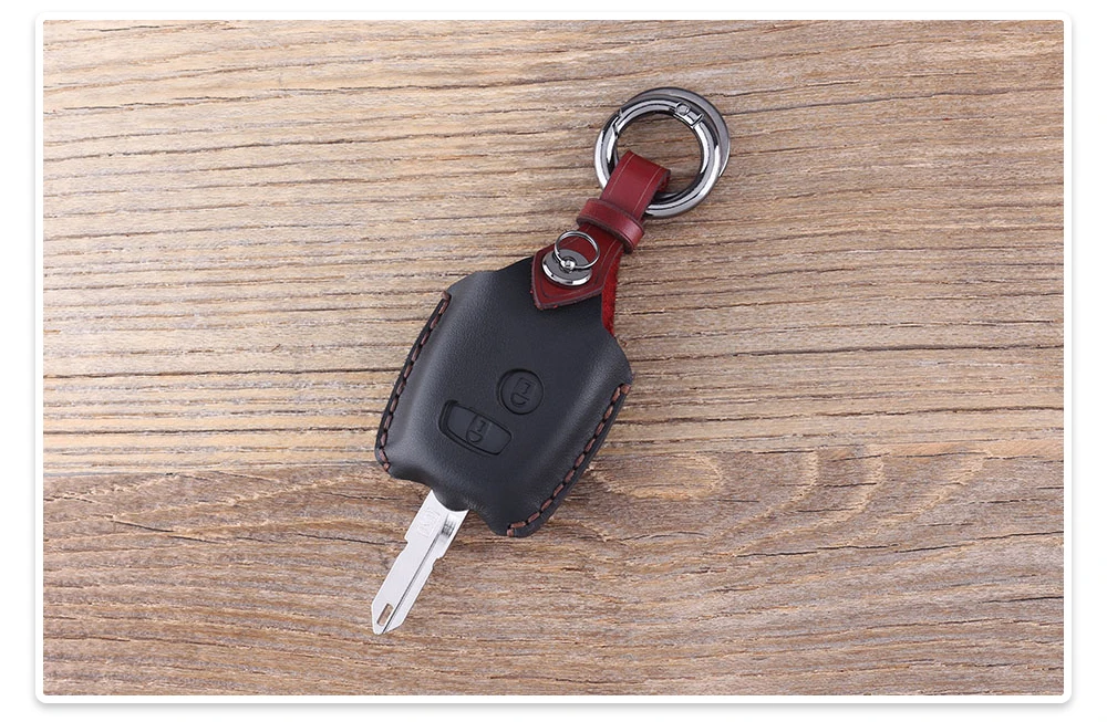 KEYYOU 2 вида подкладки: кожа и кнопочный ключ автомобиля чехол для Citroen c4 c5 Berlingo; Picasso Xsara Picasso для peugeot 206 207 307 107 406 408