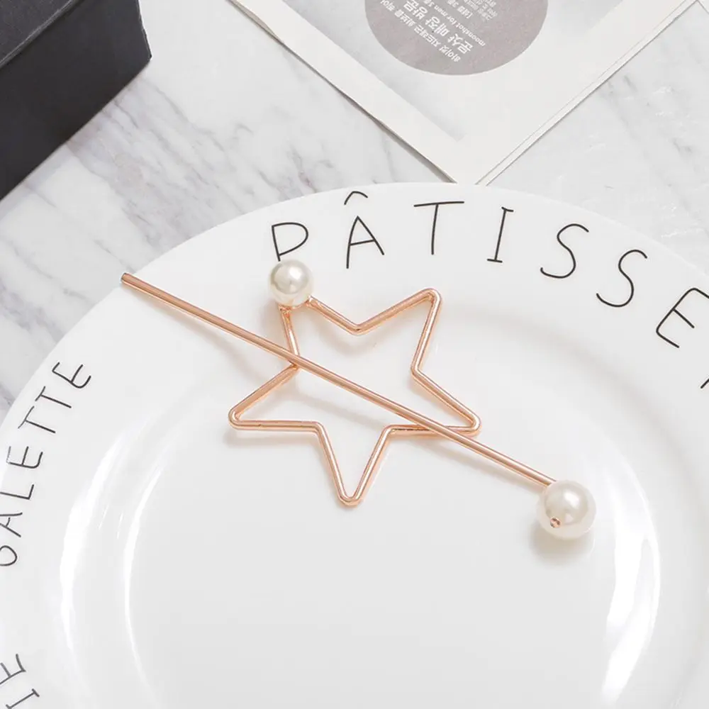 Полый жемчуг металлическая шпилька простой темперамент головной убор