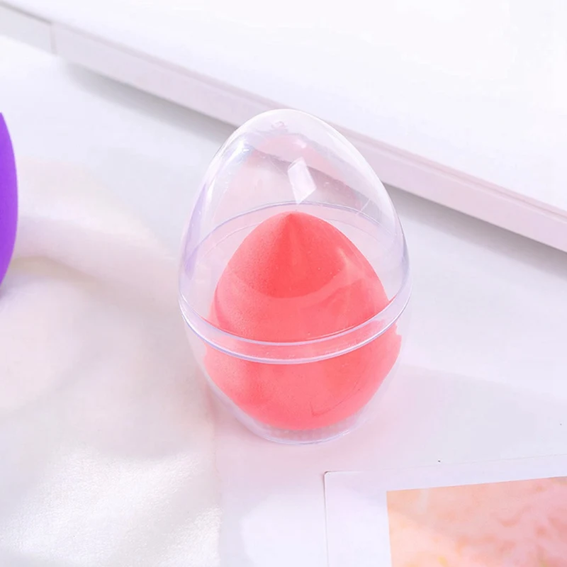 Round Plastic Box Case Gourd Shape Powder Puff Sponge Storage Empty Container Boxes &amp Bins |
