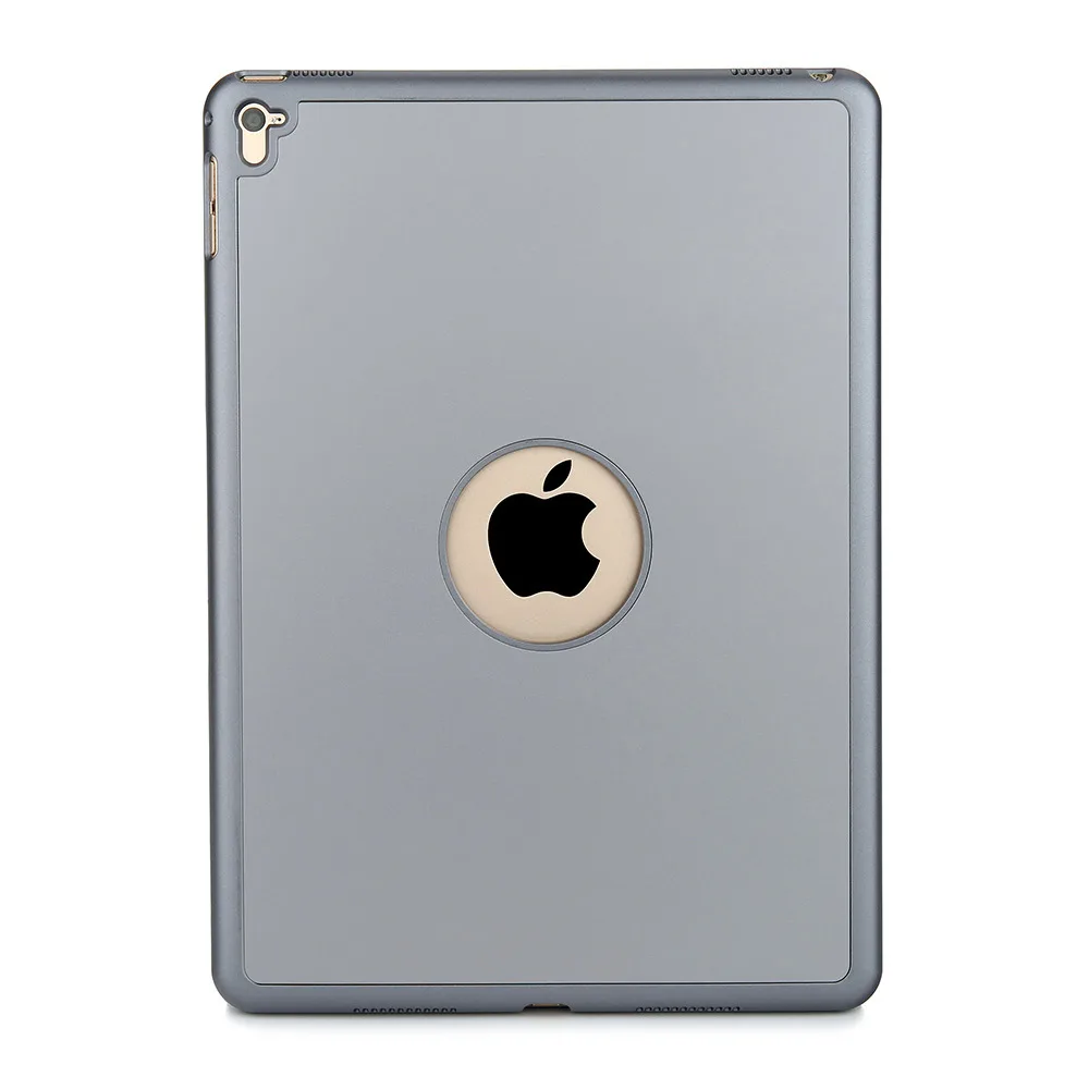 Grey Для iPad Pro 9,7 тонкий раскладушка Смарт 7 цветов светодиодный клавиатура с подсветкой беспроводной Bluetooth клавиатура чехол подставка Folio Cover - Цвет: Grey